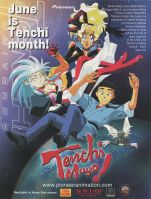 "June is Tenchi month! - Ad for Tenchi's upcoming premiere on Cartoon Network's Toonami programming block.